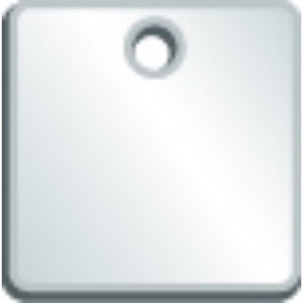 Accuform BLANK STAINLESS STEEL ID TAGS  SQUARE 1 TDB655 TDB655